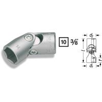 HAZET Scharnierende dopsleutel 880G-19 · 3/8 inch (10 mm) vierkant hol · Buiten-zeskant-tractieprofiel · SW 19 mm - thumbnail