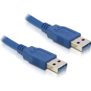 Delock 83121 Kabel USB 3.0 Type-A male > USB 3.0 Type-A male 0,5 m blauw