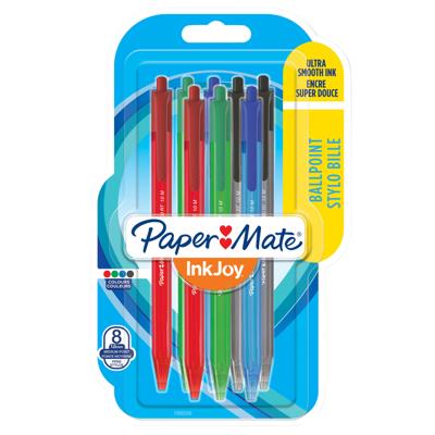 Balpen papermate inkjoy 100 rt m assorti