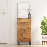 Dressoir met 3 lades 40x33,5x75 cm massief mangohout - thumbnail