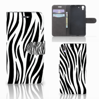 Honor 4A | Y6 Telefoonhoesje met Pasjes Zebra - thumbnail