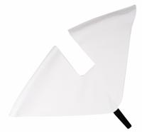 Hesling jasbeschermer Manta 28 inch lakdoek 48 cm wit - thumbnail