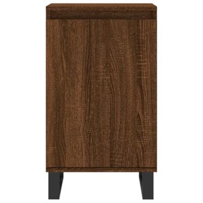 Dressoirs 2 st 40x35x70 cm bewerkt hout bruin eikenkleur