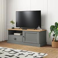 Tv-meubel VIGO 106x40x40 cm massief grenenhout grijs - thumbnail