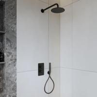 Inbouw Regendouche Set Boss & Wessing Colorato met Handdouche en Wanduitloop Mat Zwart Boss & Wessing - thumbnail