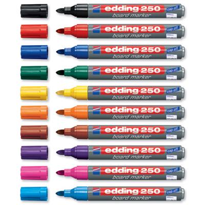 Edding Whiteboardmarker | Blauw | Streepbreedte 1,5-3 mm ronde punt | 10 stuks - 4-250003