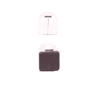 Presto Wipschakelaar Dubbel Presto Inbouw - thumbnail