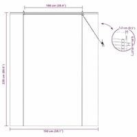 Raamrolgordijnen & Schaduwdoeken Licht Bruin 150 x 220 cm - thumbnail