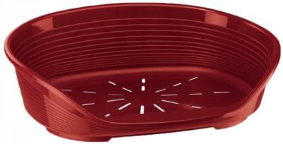 FERPLAST Siesta Deluxe 10 cestino in plastica - Bordeaux - Per cani