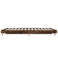 Bedframe zonder matras hout gerookt eikenkleurig 120x190 cm - thumbnail