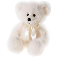 Heunec Beer klassiek met strik, crème (18cm) - thumbnail