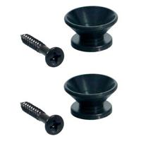 Boston EP-F-B strap button zwart, met schroef (2 stuks) - thumbnail