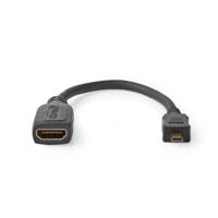 Nedis High Speed ??HDMI-Kabel met Ethernet | 0.2 m | 50 stuks - CVGT34790BK02 CVGT34790BK02 - thumbnail