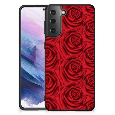 Samsung Galaxy S21 Plus Bloemen Hoesje Red Roses Samsung Galaxy S21 Plus Bloemen Hoesje Red Roses