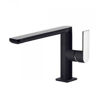 Wastafelmengkraan Tres Loft Colors 1-Hendel Uitloop Recht 15,5 cm Rond Zwart Chroom Wastafelmengkraan Tres Loft Colors 1-Hendel Uitloop Recht 15,5 cm Rond Zwart Chroom