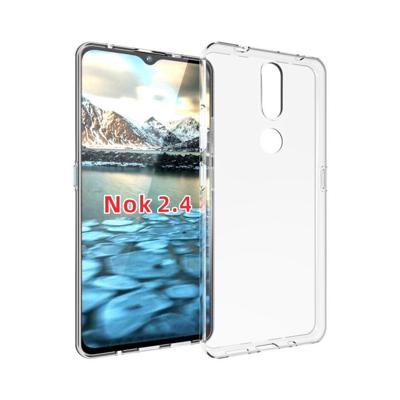 Hoesje Nokia 2.4 TPU Siliconen Back Cover Transparant Hoesje Nokia 2.4 TPU Siliconen Back Cover Transparant