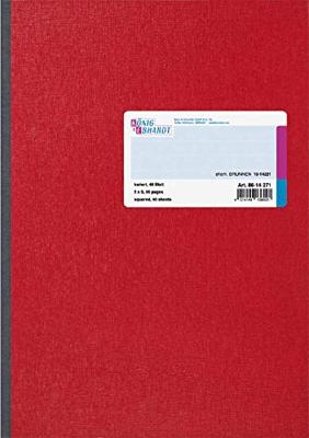 Baier & Schneider Kladde 8614271 Notitieboek Geruit Rood Aantal paginas: 48 DIN A4