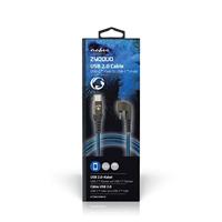 Nedis USB-Kabel | USB-C Male naar USB-C Male | 480 Mbps | 1 m | 1 stuks - GCTB60700BK10 GCTB60700BK10 - thumbnail