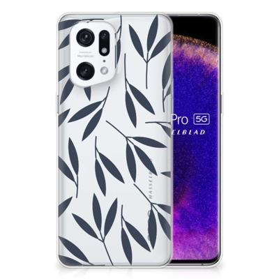 OPPO Find X5 Pro | TPU Case | Leaves Blue