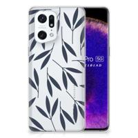 OPPO Find X5 Pro | TPU Case | Leaves Blue - thumbnail
