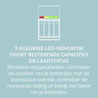 Panasonic Snellader + 4 x Panasonic Eneloop Pro AA batterijen - thumbnail