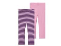 lupilu Kinder thermolegging 2 paar (110/116, roze/strepen) - thumbnail