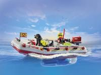 Playmobil 71464 Action Heroes Brandweerboot met Waterscooter - thumbnail