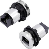 TRU COMPONENTS RJ45-02 RJ-inbouwbus RJ45 CAT5 8/8 1417396 Bus, inbouw Zilver 1 stuk(s) - thumbnail