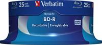 Verbatim BD-R SL Datalife - Blu-Ray-schijf 25 GB, 6x brandsnelheid, krasbescherming, 25 Pack Spindle - thumbnail