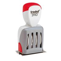 Trodat CLASSIC Datumstempel 54 x 30 mm (bxh) Lichtgrijs, Rood - thumbnail