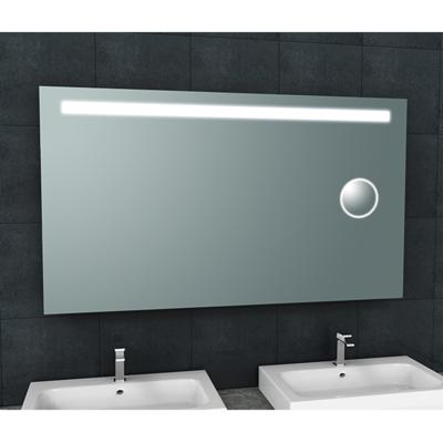 Badkamerspiegel BWS Mire Rechthoek Inclusief LED Verlichting + Scheerspiegel 140 cm Badkamerspiegel BWS Mire Rechthoek Inclusief LED Verlichting + Scheerspiegel 140 cm