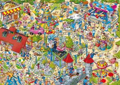Ravensburger legpuzzel holiday resort 4: the amusement park, 1000st. - thumbnail