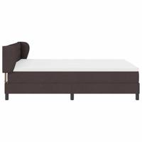 Boxspringbed met matras Donkerbruin 160 x 200 cm Stof - thumbnail