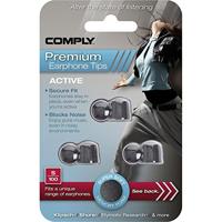 Comply S-100 Active reservekussen voor in-ear hoofdtelefoon S/M/L antraciet - thumbnail
