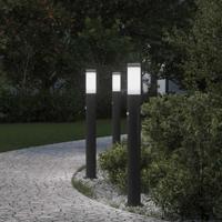 Bolderverlichting met sensor 3 stuks 80 cm RVS IP44 - thumbnail