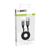 Emtec T700TCU3 adapterkabel USB-A type C 3.1, zwart, 1,2 meter - thumbnail
