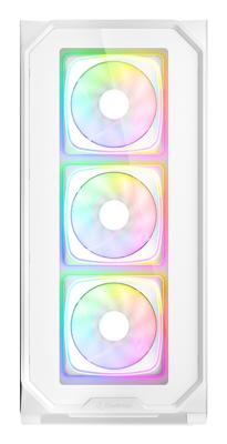 Sharkoon ak5g rgb midi tower behuizing (wit | 2x usb-a | 1x usb-c | rgb | tempered glass)