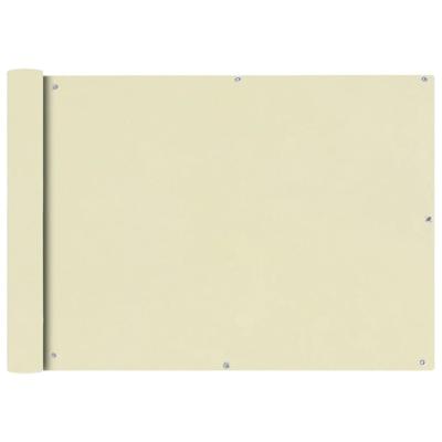 Balkonscherm Oxford textiel 75x400 cm crme Balkonscherm Oxford textiel 75x400 cm crme