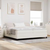 Platform bedframe Crème 200 x 200 cm Stof - thumbnail