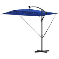 Cantilever Banana Parasol met slot Blauw 294 x 200 x 254 cm - thumbnail
