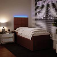 Boxspring met matras fluweel roze 90x190 cm - thumbnail