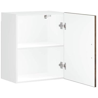 Keukenwandkast Porto bewerkt hout gerookt eikenkleurig