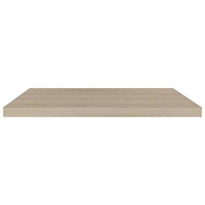 VidaXL Wandschappen zwevend 2 st 80x23,5x3,8 cm mdf eikenkleurig VidaXL Wandschappen zwevend 2 st 80x23,5x3,8 cm mdf eikenkleurig