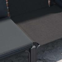 Tuinbankenset met kussen 7 pcs Zwart Staal - thumbnail