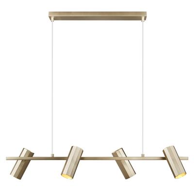 Messing hanglamp eettafel 'Alanis 4' Nordlux GU10 fitting Messing hanglamp eettafel 'Alanis 4' Nordlux GU10 fitting