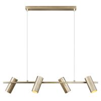 Messing hanglamp eettafel &apos;Alanis 4&apos; Nordlux GU10 fitting - thumbnail