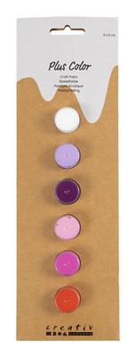 Creativ Company Plus color acrylverf, paars/roze harmonie, 6x5 ml/ 1 doos Creativ Company Plus color acrylverf, paars/roze harmonie, 6x5 ml/ 1 doos