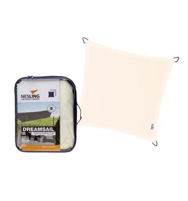 Nesling Dreamsail schaduwdoek vierkant creme 5 x 5 x 5 meter Nesling Dreamsail schaduwdoek vierkant creme 5 x 5 x 5 meter