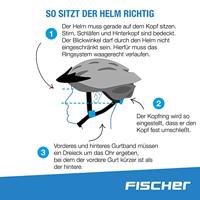 FISCHER FAHRRAD Urban Lano S/M MTB fietshelm Wit, Zwart Confectiemaat: M - thumbnail