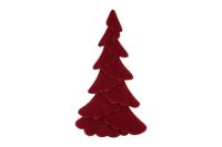 Kerstboom mea kunststof 31 cm rood - thumbnail
